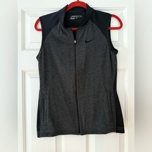 Women’s Nike Golf Dri-Fit Vest Gray and Black Size Small